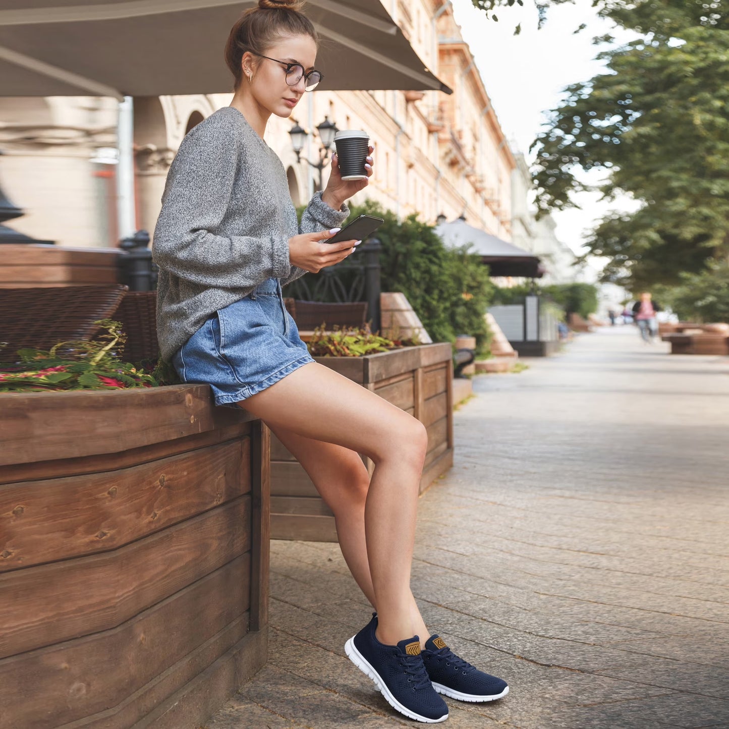 Women Running Shoes Breathable Casual Sneakers Comfortable Walking Tennis Shoes