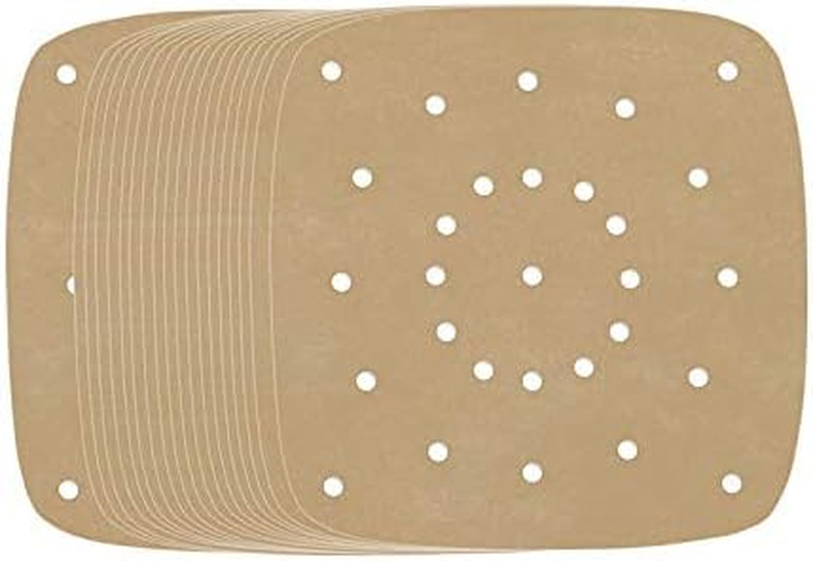 Air Fryer Parchment Paper, Set of 200, 8.5 Inch Unbleached Perforated Square Air Fryer Liner Sheets for Airfryer, Steaming Basket and More(7.5/8.5/9.5In Available)